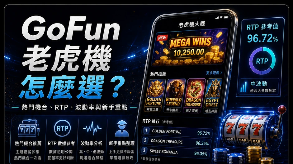 GoFun 娛樂城老虎機怎麼選？熱門機台、RTP、波動率與新手上手重點