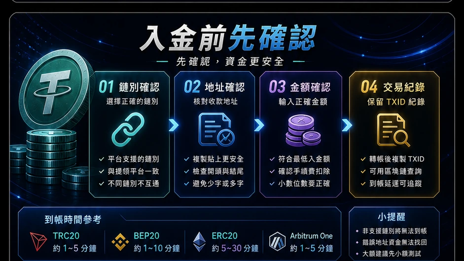 入金前先確認