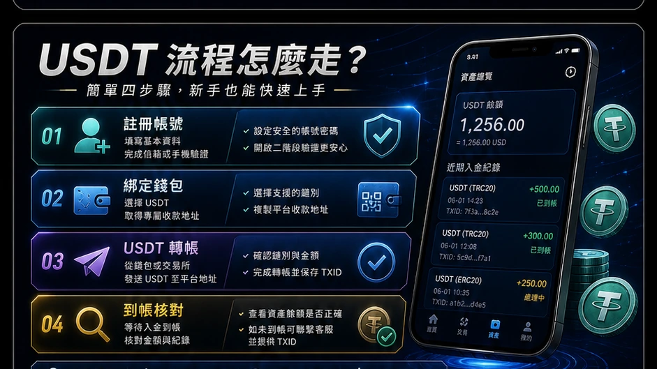 USDT 流程怎麼走？