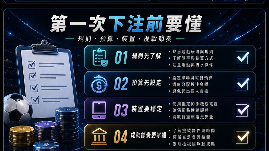 第一次下注前要懂