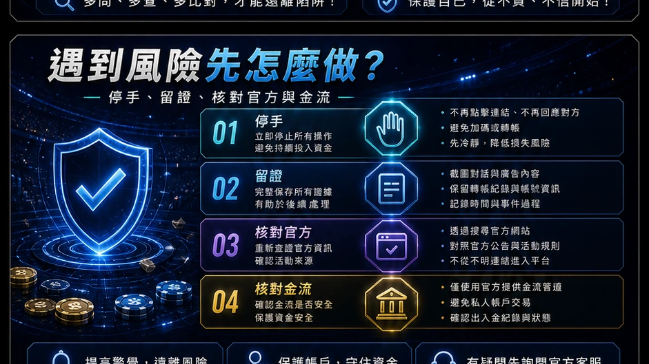遇到風險先怎麼做？