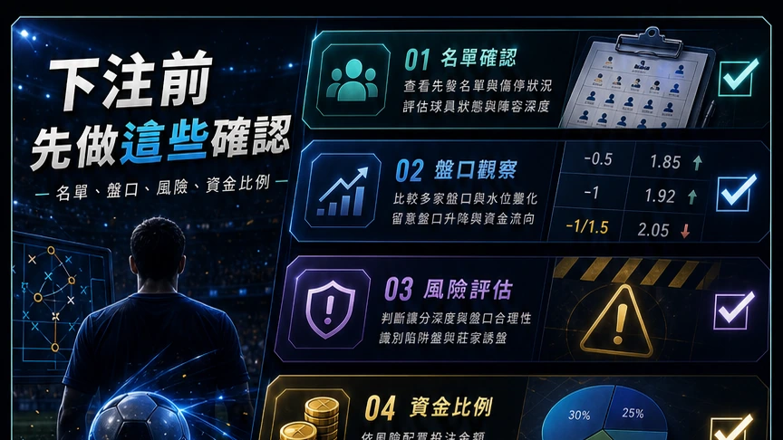 下注前先做這些確認