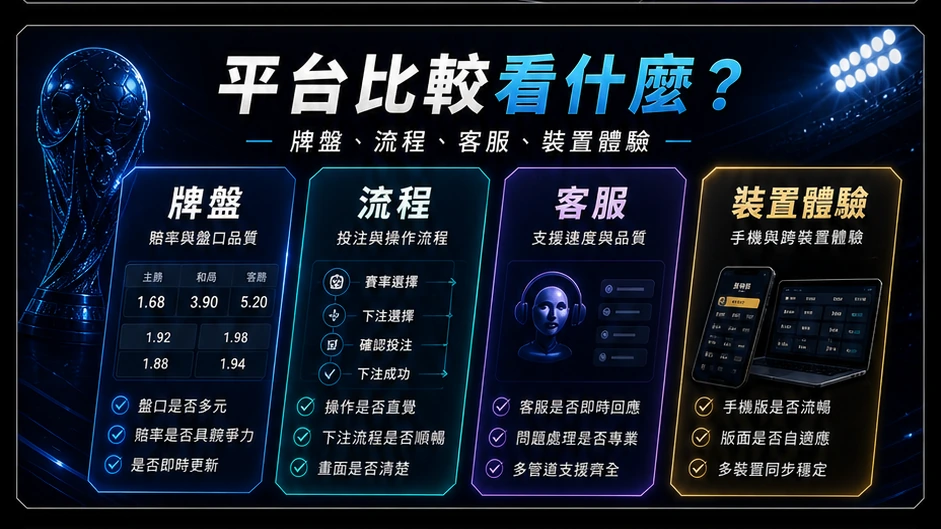 平台比較看什麼?