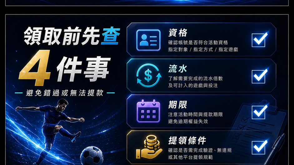領取前先查 4 件事
