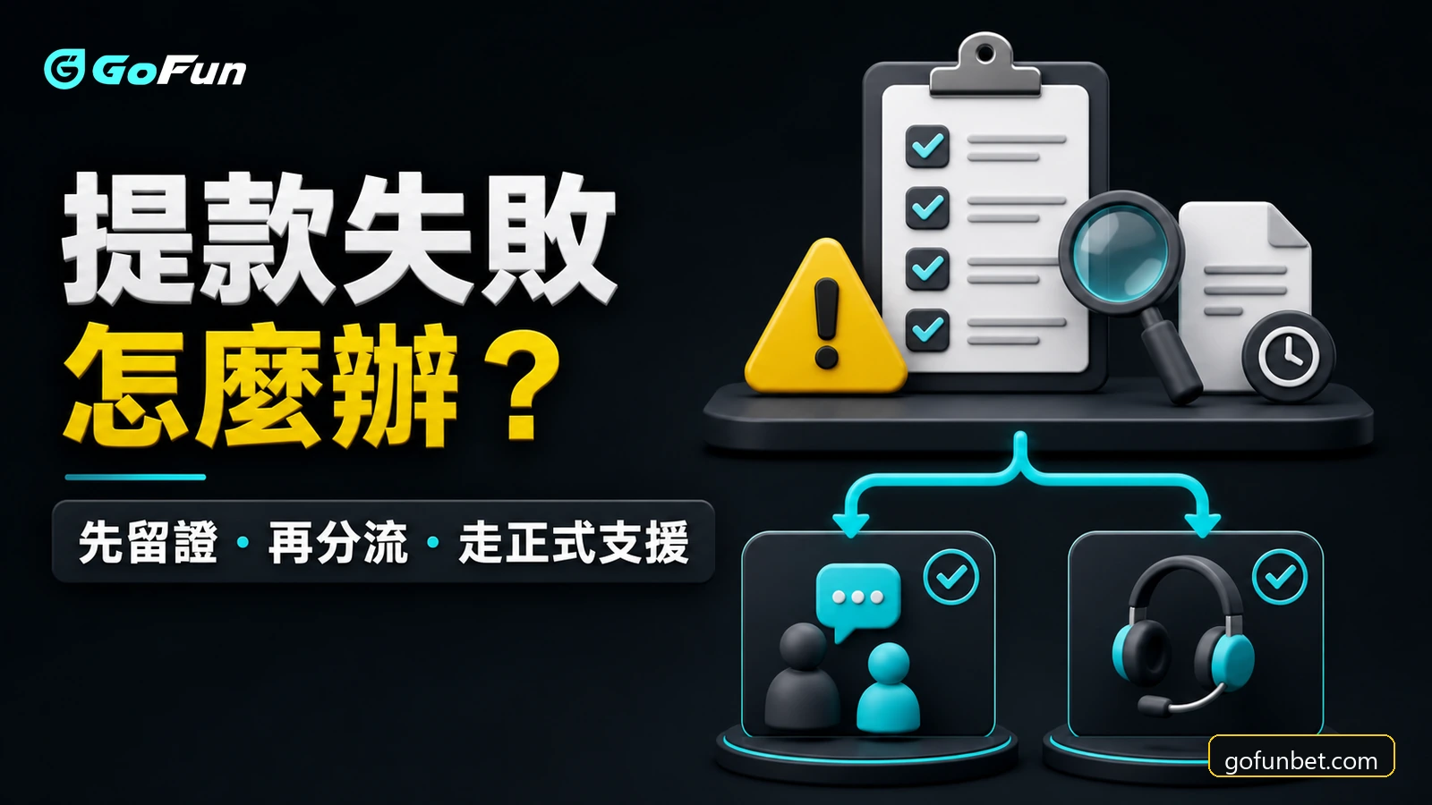 GoFun娛樂城提款失敗怎麼辦？先留證、辨識狀態，再走正式支援流程｜GoFun娛樂城精選圖片