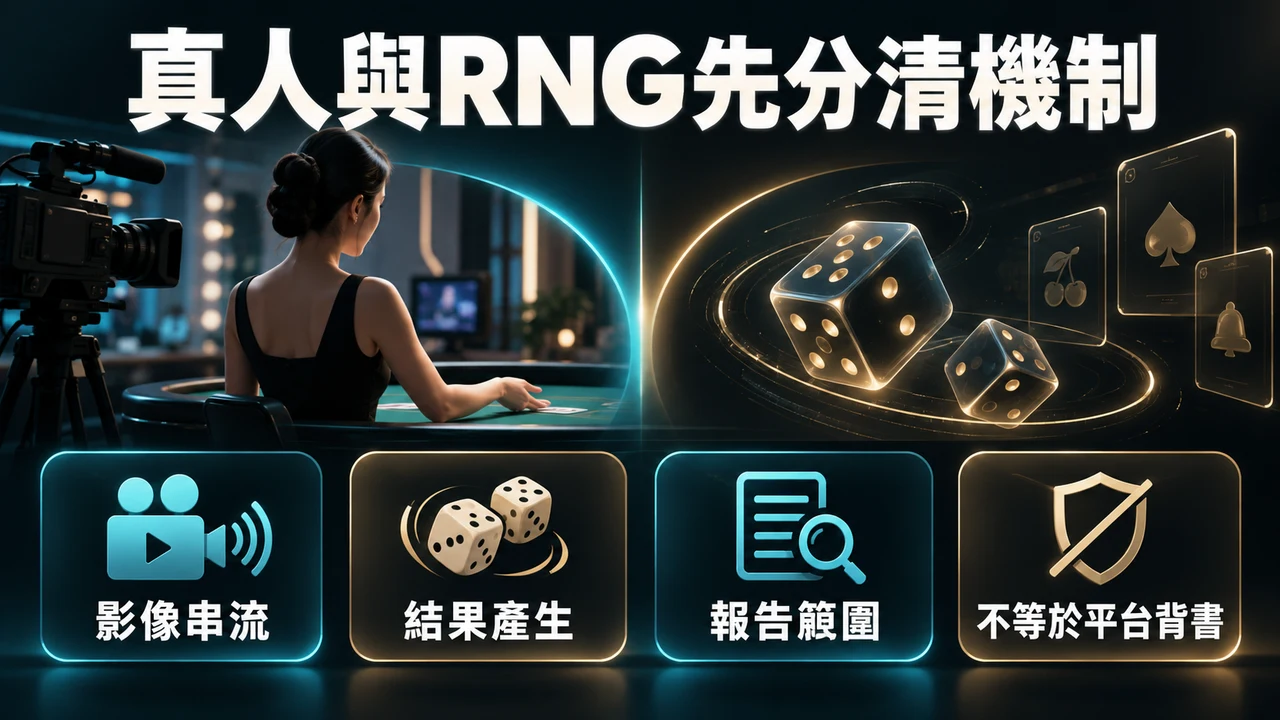 真人直播與RNG遊戲差在哪？畫面可見性不等於完整公平證明