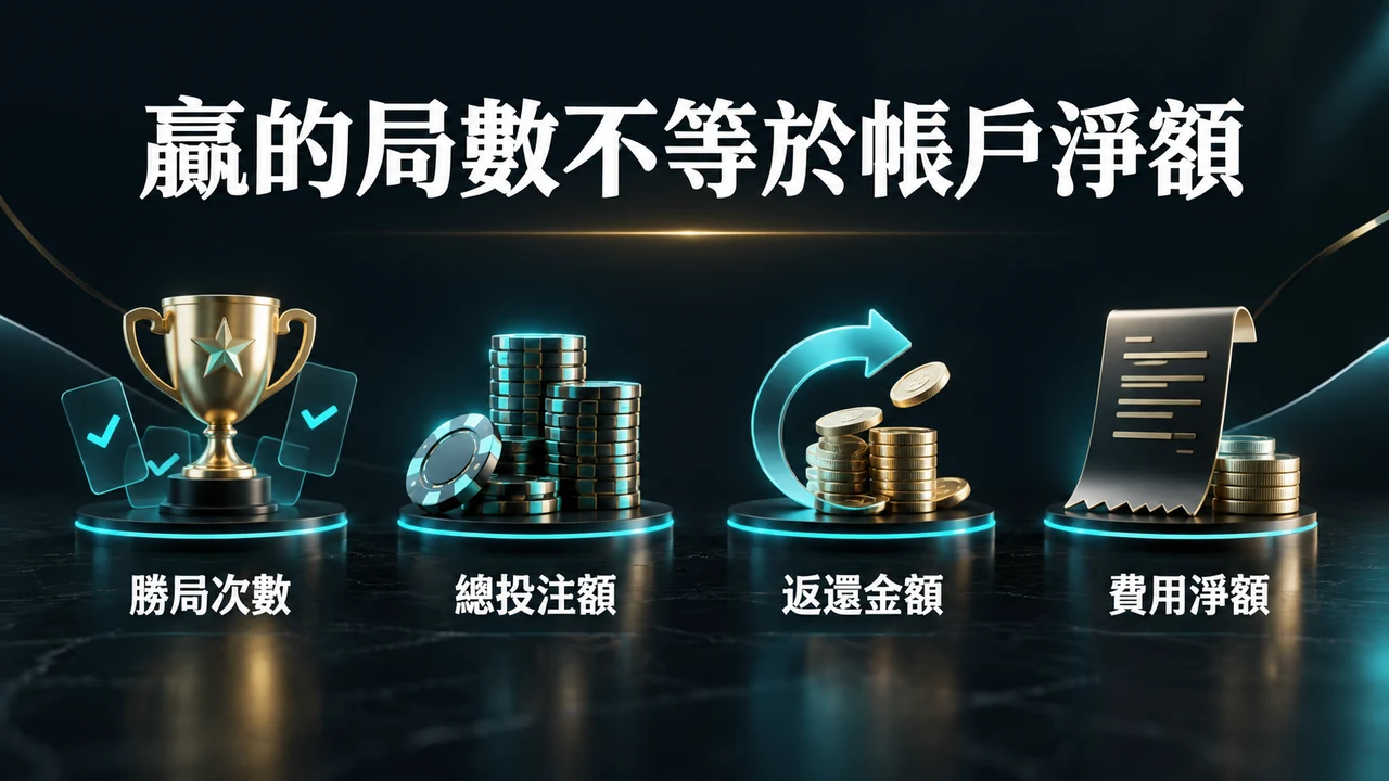 百家樂常常贏卻沒有淨增加:命中率、淨額、總流水