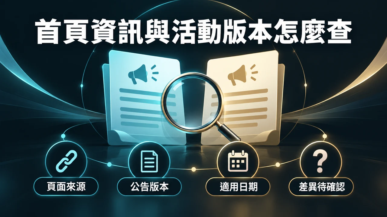 GoFun 首頁活動頁不同步：首頁摘要、詳頁條件、四種時間、重新載入前留證