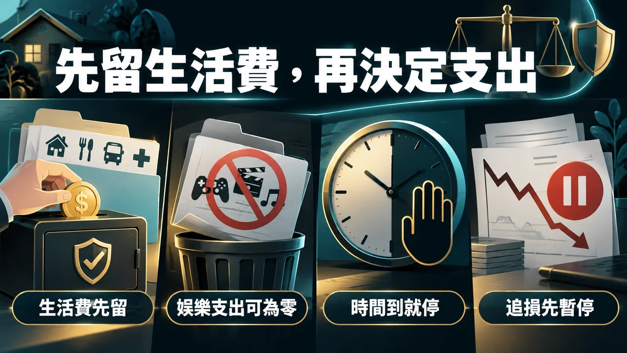 GoFun 遊戲花費怎麼設界線：生活費先留、娛樂支出可為零、時間到就停、追損先暫停